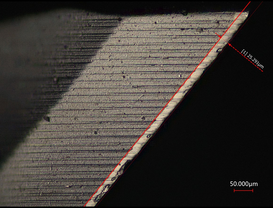 STATON X-CRAL cutting edge after 270m milling