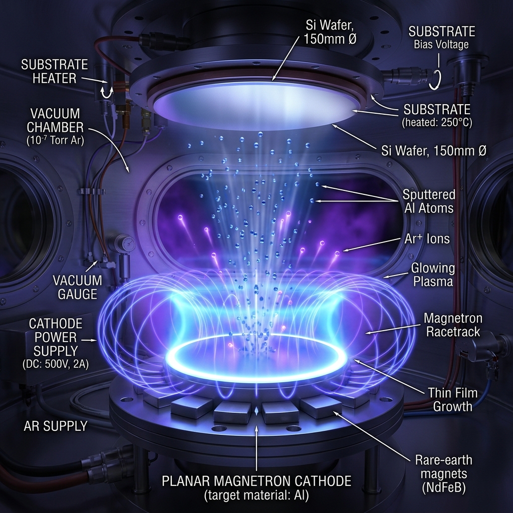 Magnetron sputtering PVD coating technology process